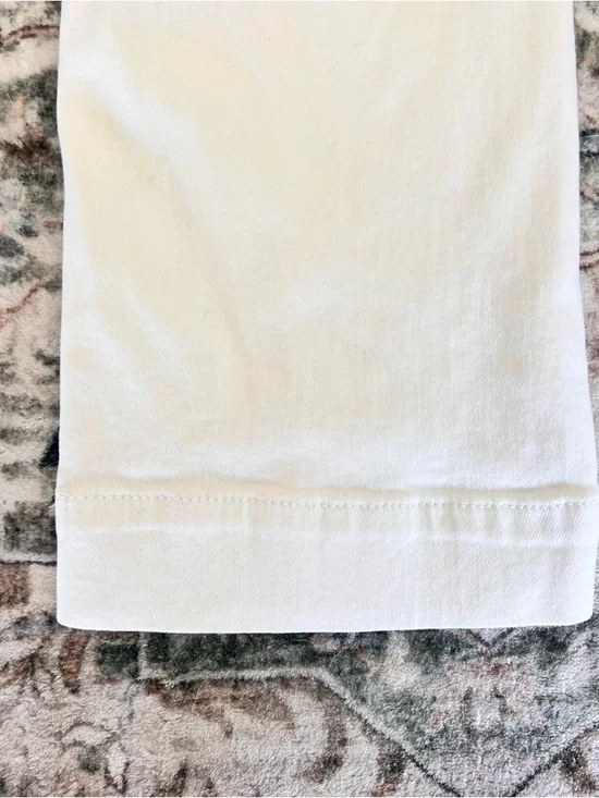 PILCRO White Straight Leg Trouser Pants- Size 27/28 - Picture 8 of 9